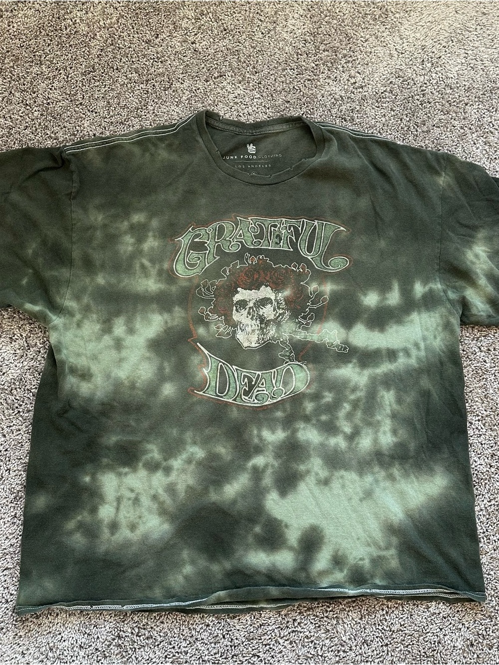 Grateful Dead Tie-Dye Graphic Tee - Green